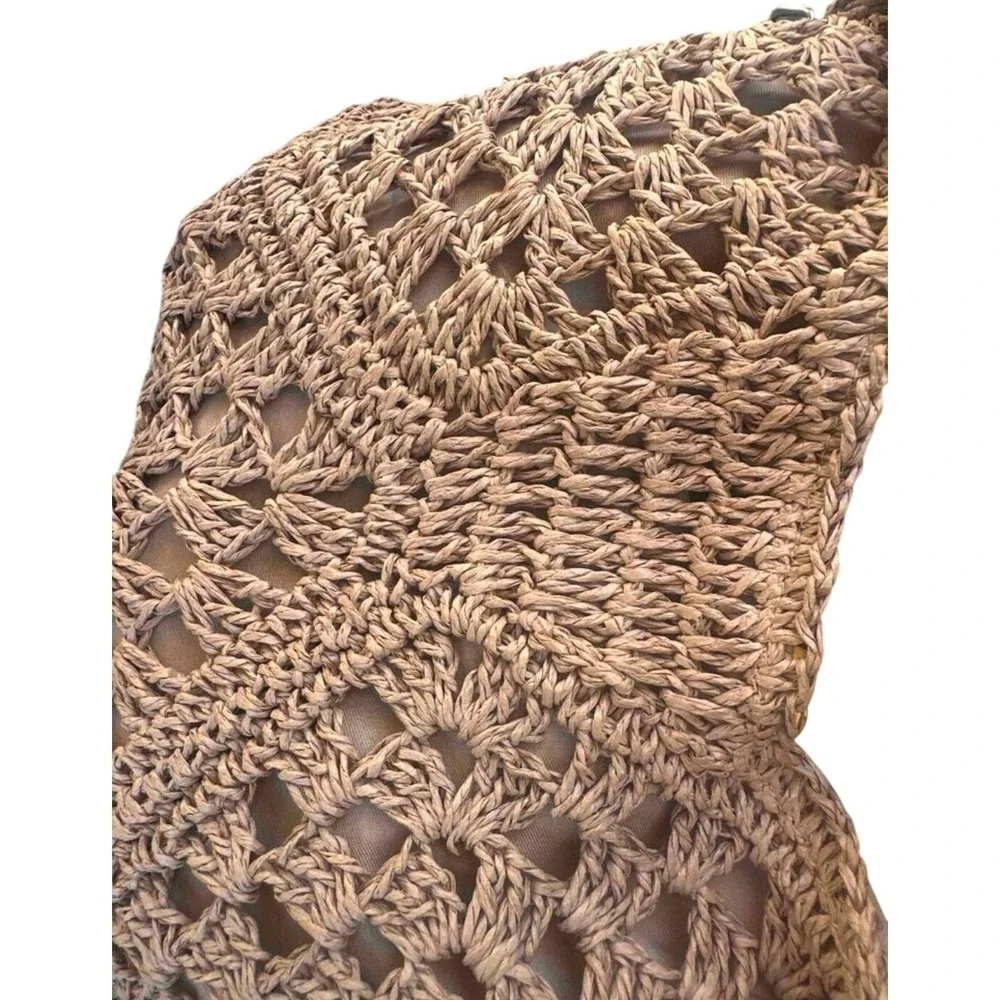 New WomensWoven Straw‎ Shoulder Bag Crochet Boho Beach Tote Purse